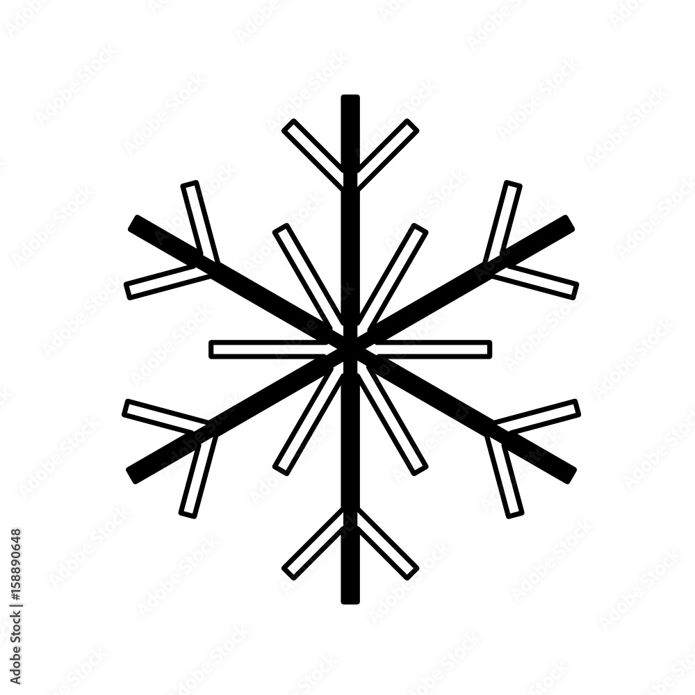 snowflake icon - obrazy, fototapety, plakaty 