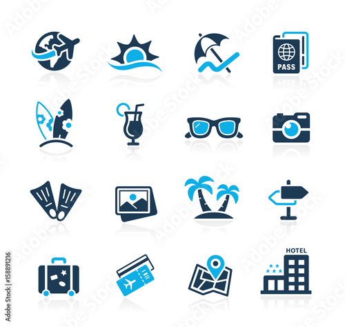 Summer Holidays Icons // Azure Series