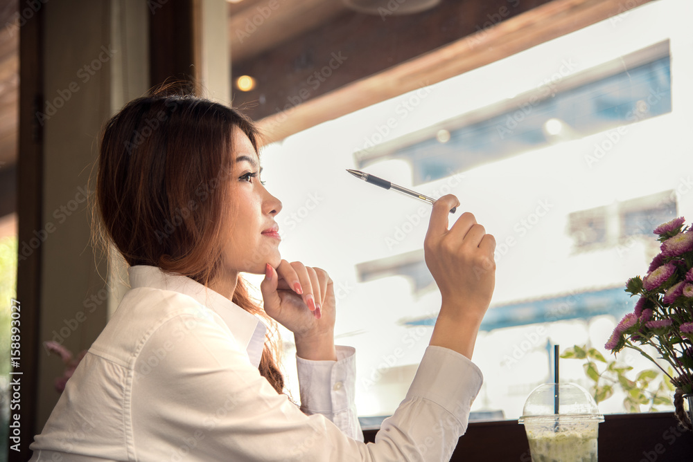 portrait of businesswoman relax and enjoy smile portrait of businesswoman relax and enjoy smile