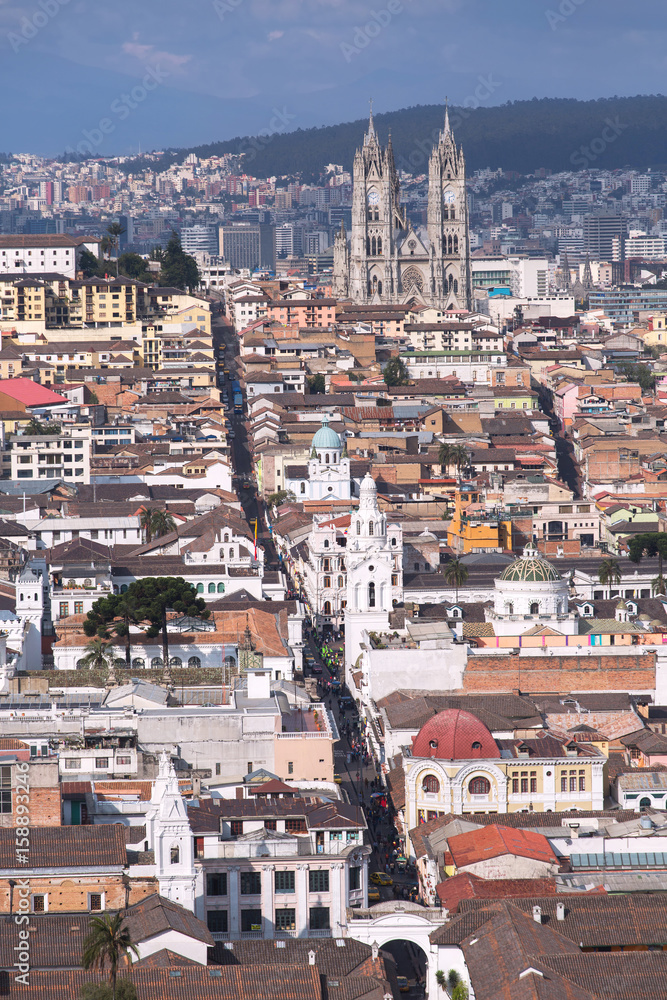 Fototapeta premium View of Quito, Ecuador