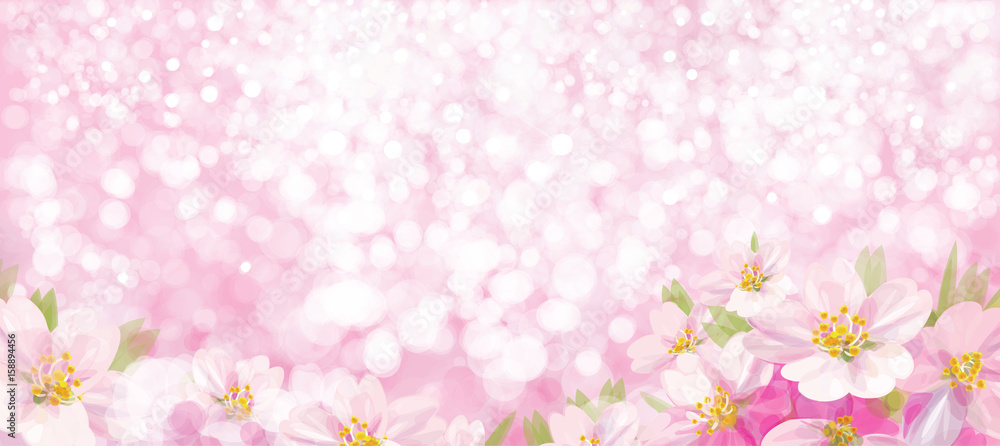 Vector  floral background.