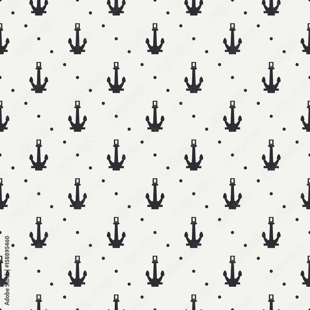 Geometric nautical seamless background pattern with steering wheel and anchor. Vector illustration texture for design, wallpaper. Line pattern. Wrapping paper. Scrapbook. Tiling. Graphic texture. Geometric nautical seamless background pattern with steering wheel and anchor. Vector illustration texture for design, wallpaper. Line pattern. Wrapping paper. Scrapbook. Tiling. Graphic texture.