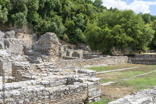 Ruins of ancient city of Butrint, Albania. Butrint was one of the biggest roman settlements in Balkan region.