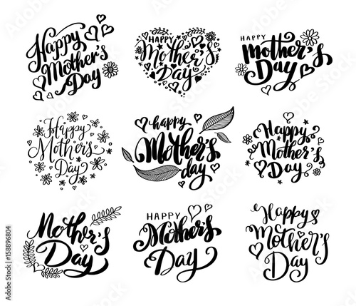 Happy Mother's Day Calligraphy collection.