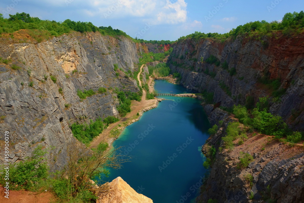 Beautiful quarry in Czech Republic near to Prague
