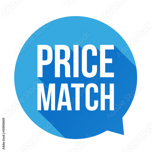 Price match button speech bubble