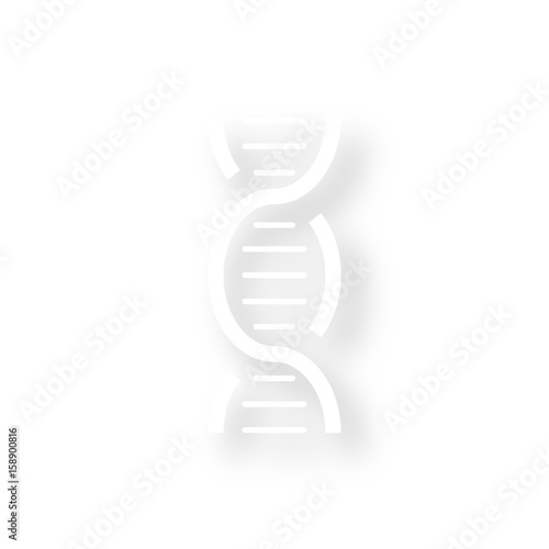 Icon mit Schatten - DNA