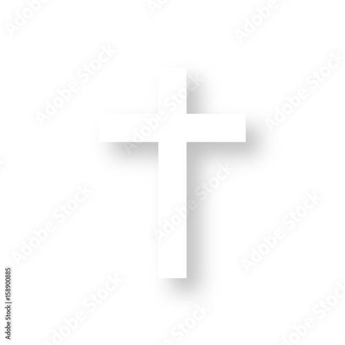 Icon mit Schatten - Kreuz christlich photo