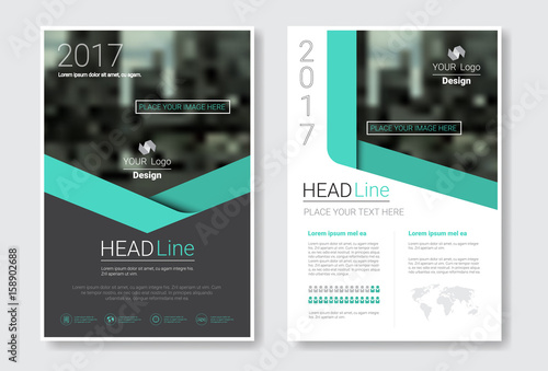 Template Design Brochure, Annual Report, Magazine, Poster, Corporate Presentation, Portfolio, Flyer With Copy Space Vector Illustration