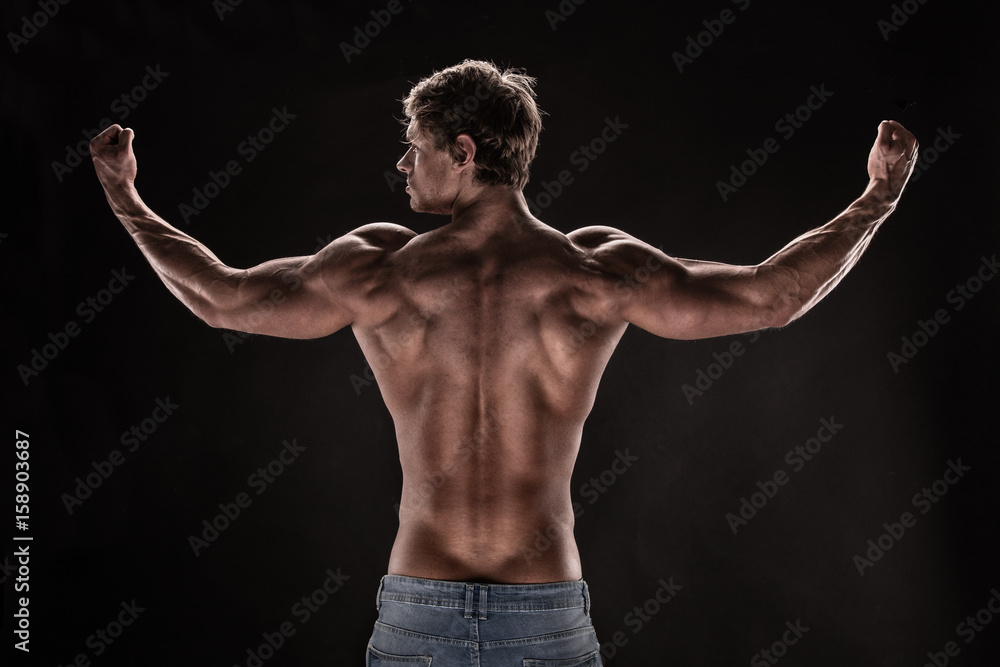 Strong Athletic Man Fitness Model