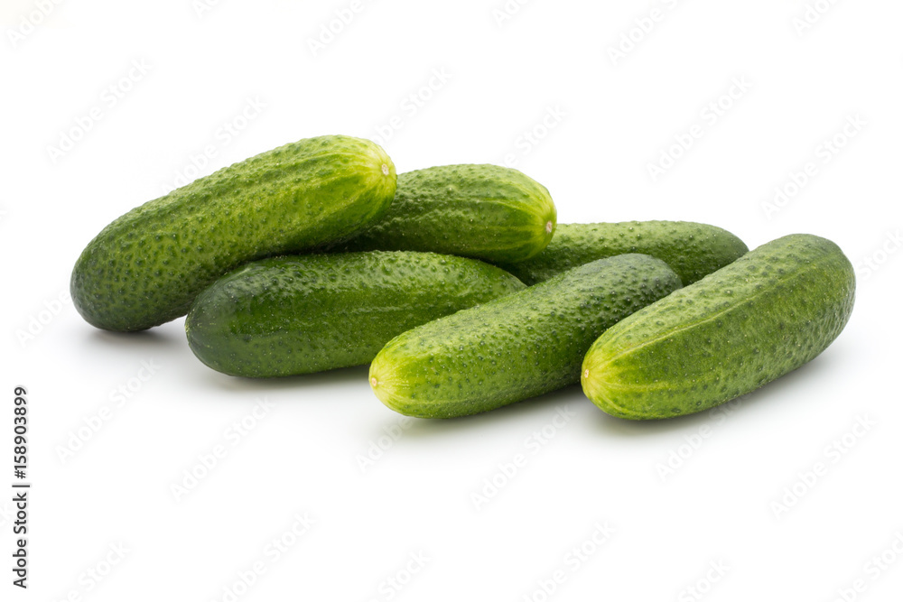 Eco cucumber on white background. Fresh vegetables. Eco cucumber on white background. Fresh vegetables.