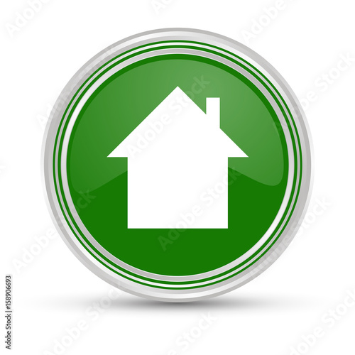 Grüner Button - Haus Icon
