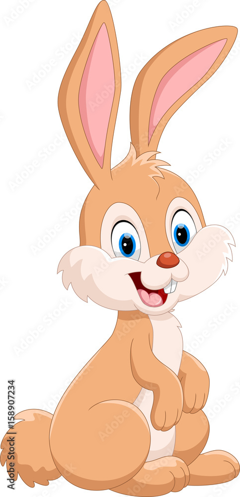 Fototapeta premium Cute cartoon rabbit