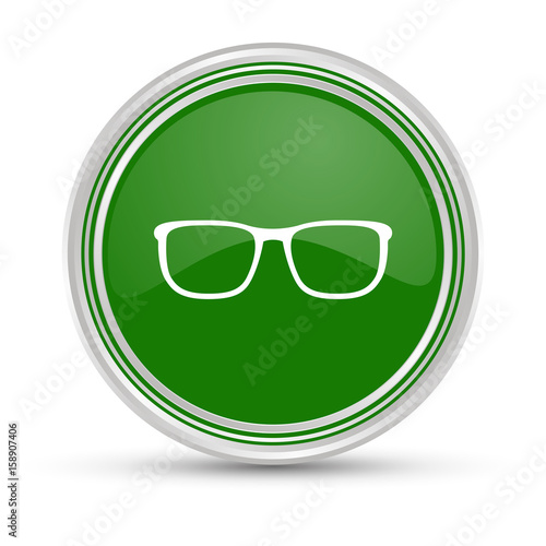 Grüner Button - Brille - Sehen