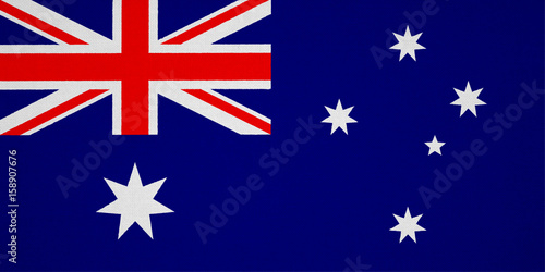 Australia flag with fabric texture