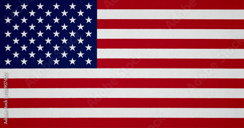 USA flag with fabric texture