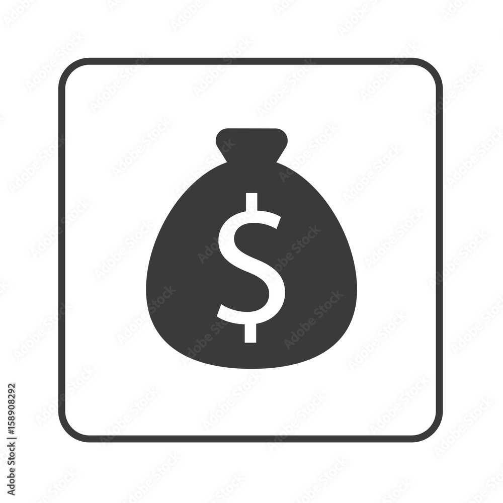 Geldsack mit Dollar-Zeichen - Simple App Icon Geldsack mit Dollar-Zeichen - Simple App Icon