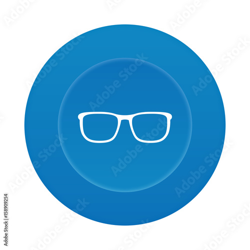 Runder 3D Button - Lesebrille
