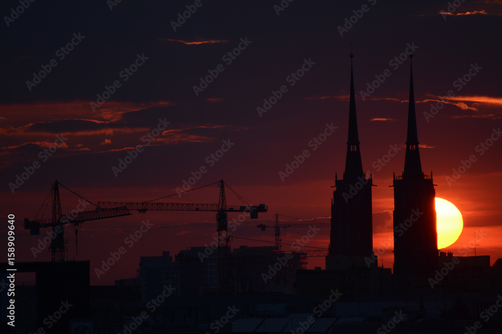 Naklejka premium Two Towers