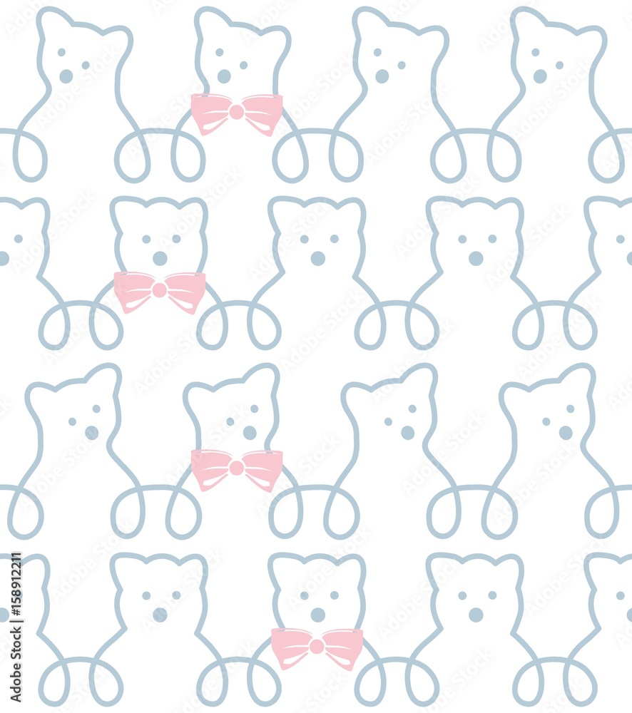 Bears background of loops Bears background of loops