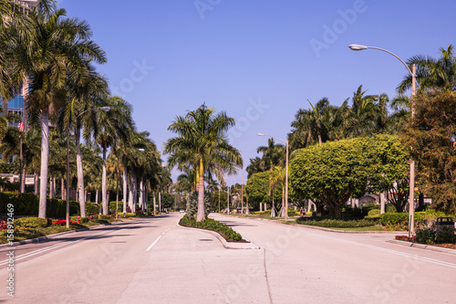 Park Shore, Naples. Florida. Luxury coastline with hotels and palm trees in Naples. photo