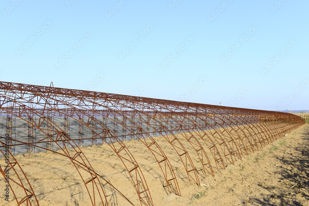 Greenhouses is under construction
