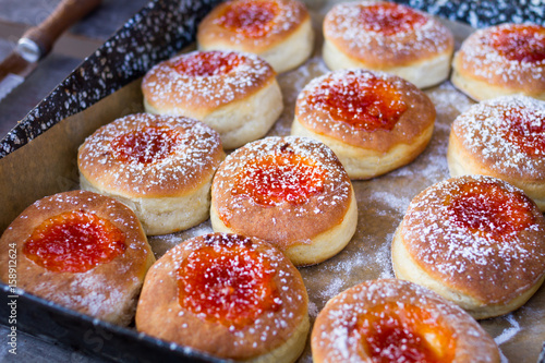 donut and powdered sugar