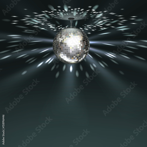 Silver disco ball