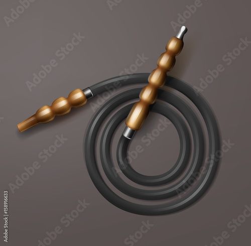 Coiled hookah hose