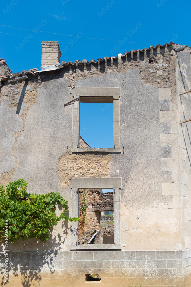 Fototapeta premium the ruins of oradour-sur-glane