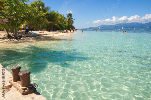 Obraz na płótnie Ilet du Gosier - Gosier island - Le Gosier - Guadeloupe Caribbean island w salonie