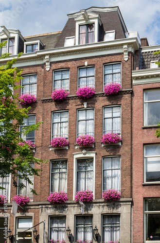 Traditional old buildings in Amsterdam © robertdering