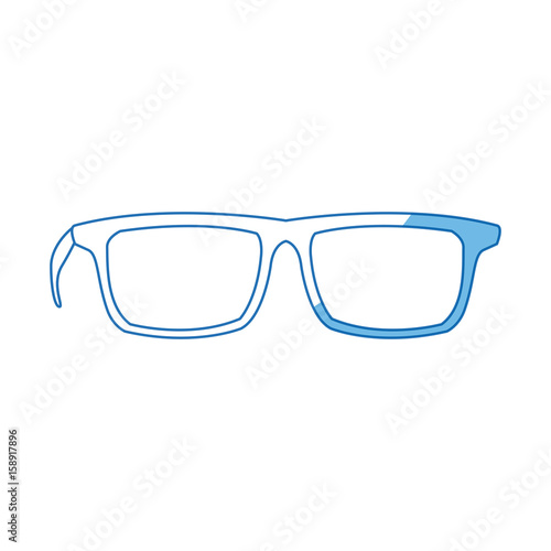 glasses accessory fashion lens frame icon vector illustration