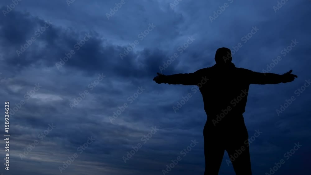 Strong man on the top of the world Strong man on the top of the world