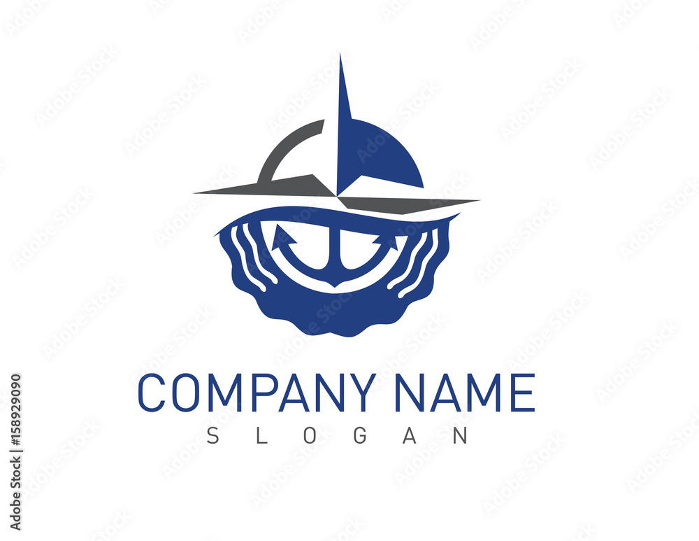 Marine concept logotype