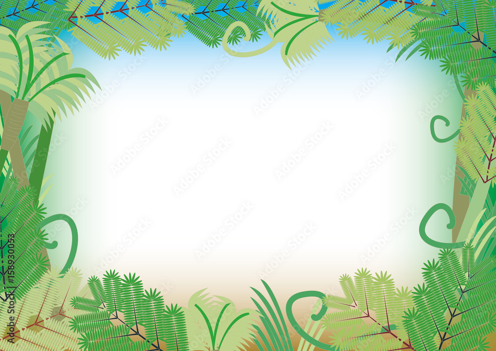 ジャングルフレーム Stock ベクター Adobe Stock