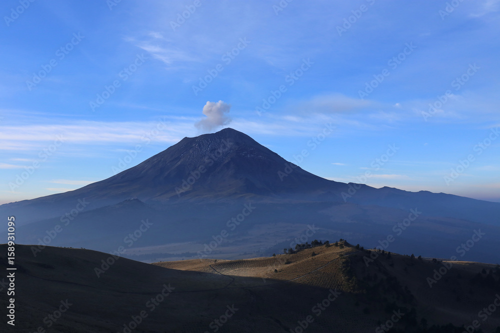 Active Volcano Popocatepetl in Mexico