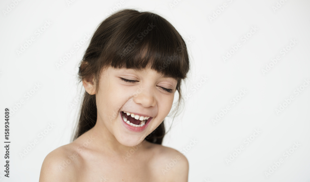 Kid Childhood People Race Emotional Studio Shoot