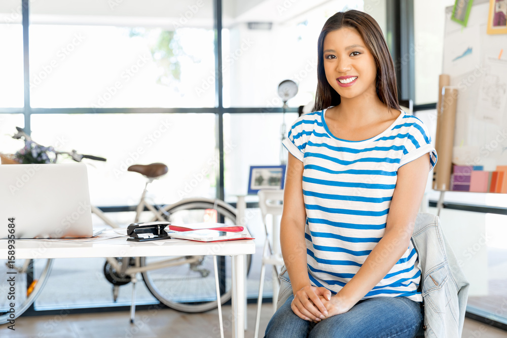 Young woman in office Young woman in office