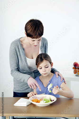 Child eating a meal