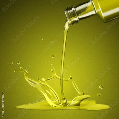 green fluid pouring