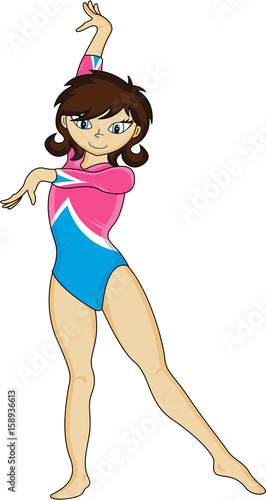 Cute Cartoon Gymnast