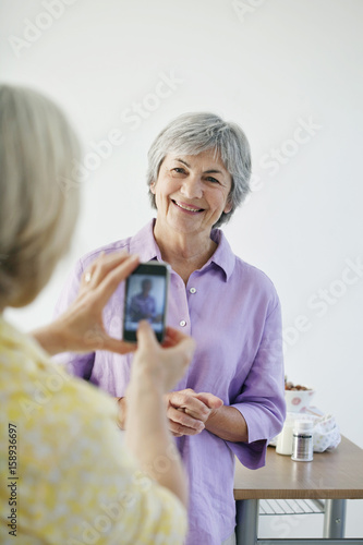 Elderly person on the phone