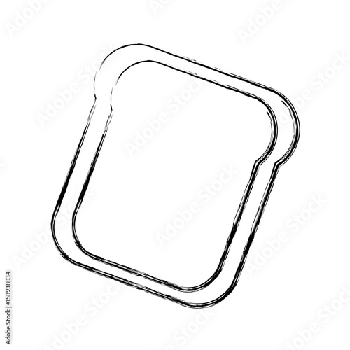 toasted bread loaf vector illustration graphic design icon