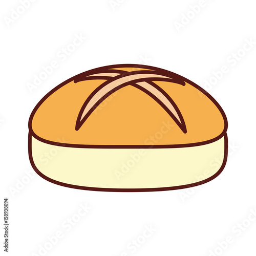 dinner roll loaf vector illustration graphic design icon
