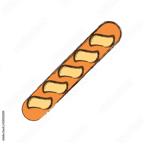 dinner roll loaf vector illustration graphic design icon