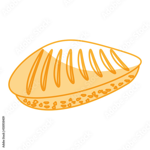 dinner roll loaf vector illustration graphic design icon