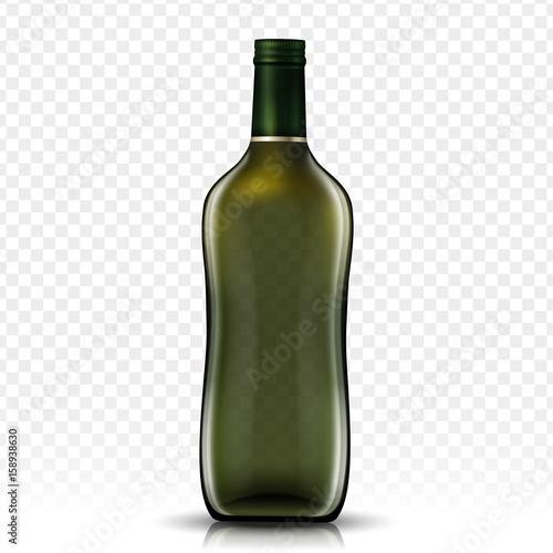 blank glass bottle