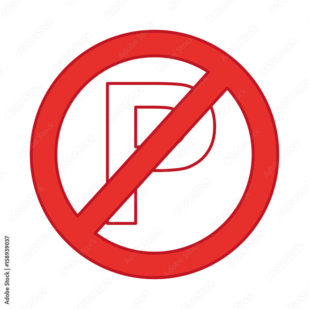 denied parking signal isolated icon vector illustration design denied parking signal isolated icon vector illustration design