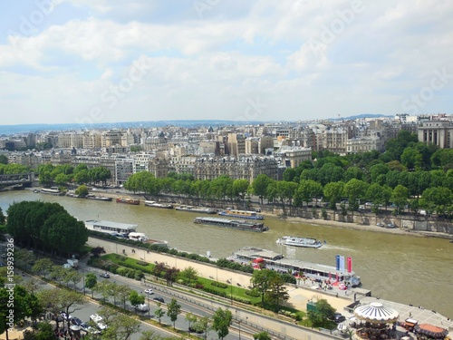 Aerial View Atop of the Eiffel Tower